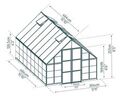 Växthus Balance 14,3 m² Silver Canopia by Palram